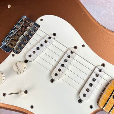Fender Custom Shop 1956 Stratocaster Relic 2008 - Copper Metallic image 8