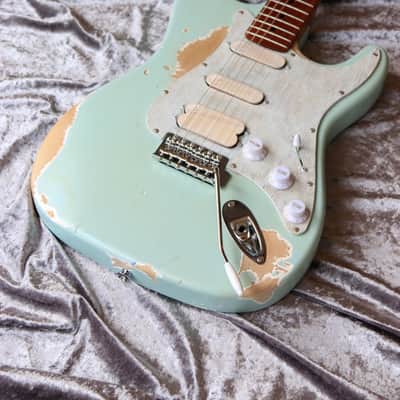 Build to Order GB Liuteria Traditional Strato Custom shop - Light blue relic image 5