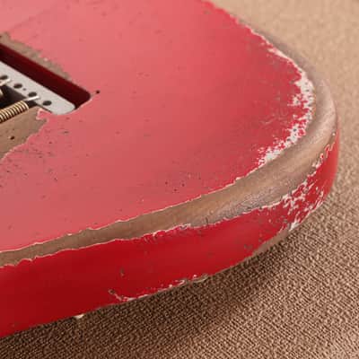 Fender Custom Shop 1962 Roasted Stratocaster Ultimate Relic Torino Red Masterbuilt Andy Hicks image 14
