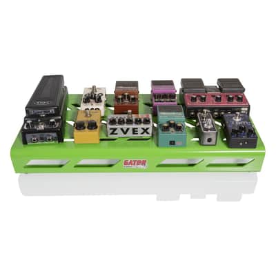 Gator Cases GPB-BAK-GR Large Aluminum Pedal Board with Carry Bag (Green) image 3