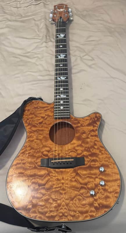 Carvin CC275 Craig Chaquico Thinline Acoustic Electric 2000s - Quilted Maple image 1
