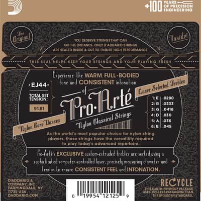 D'Addario EJ44 Pro-Arte Extra Hard Tension Classical Guitar Strings image 2