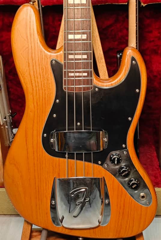 Fender Jazz Bass 3-Bolt with Maple Fretboard 1978 Stripped image 1