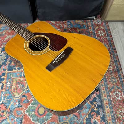 1972 Yamaha FG-160 Wide Nut Acoustic w/Vintage Yamaha Hard Case image 9