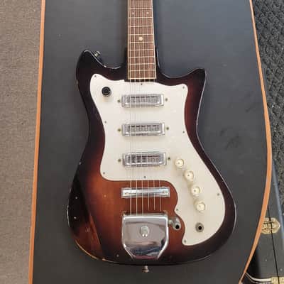 Kawai 3-Pickup Electric Guitar 1960s - Violin burst image 1