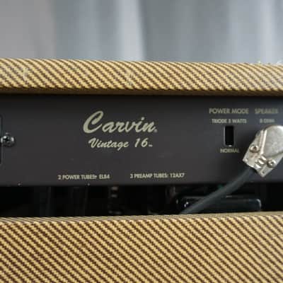 Carvin Vintage 16 Tweed Tube Guitar Combo image 9