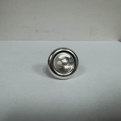 AR Resonance ML FL D 46 Bronze Flugelhorn Mouthpiece Top - Brushed Silver image 2
