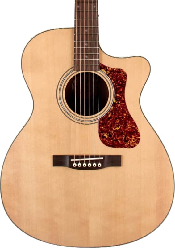 Guild OM-240CE Grand Auditorium Acoustic-Electric Guitar, Solid Spruce Top image 1