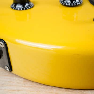Yamaha SG-RR Standard MIJ 1989 Lime de Mahogany Yellow Vintage Japan P-90 PUs w/ Bag image 5