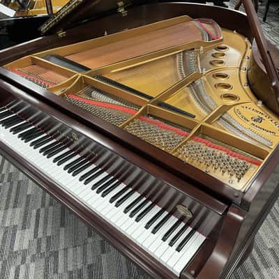 Steinway Model M 5'7" Chippendale Grand Piano 1997 (Restored) - Satin Mahogany image 17