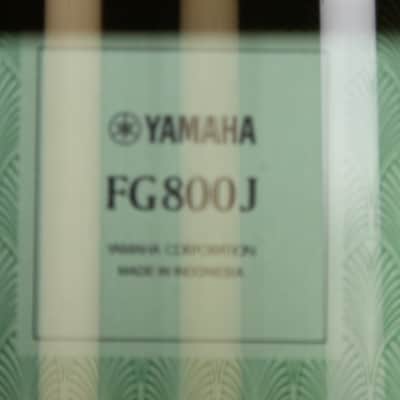 Brand New Yamaha FG800J Steel String Acoustic Guitar - Natural image 6