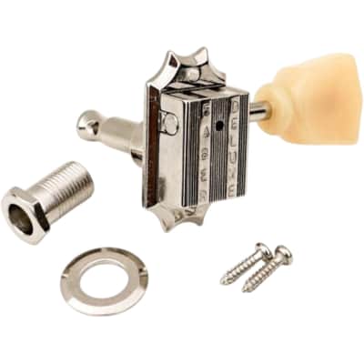 Faber FKT33BB-NG Faber Kluson style tuners, 3+3, bolt bushing, nickel glossy image 1