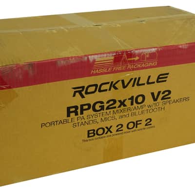 Rockville RPG2X10 V2 BX 2 1800w Powered 4 Ch Mixer/Amplifier w Bluetooth/EQ/Effects image 10