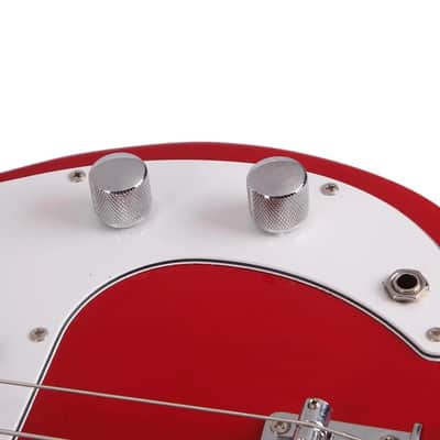 4 strings Electric Bass Guitar Bass Set With 20W AMP Red image 3