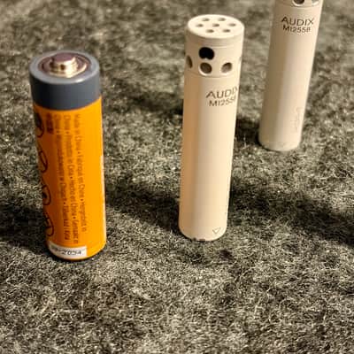 Set of 3 fully functional used M1255B Miniature Cardioid Condenser Microphones w 25ft RFI shielded mini XLR to XLR image 3