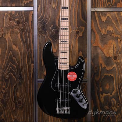 Squier Affinity Series Active Jazz Bass V Black Metallic image 3