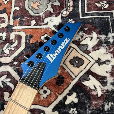 Ibanez RGDIR6M-LBM Iron Label 2018 - 2019 - Laser Blue Matte image 3