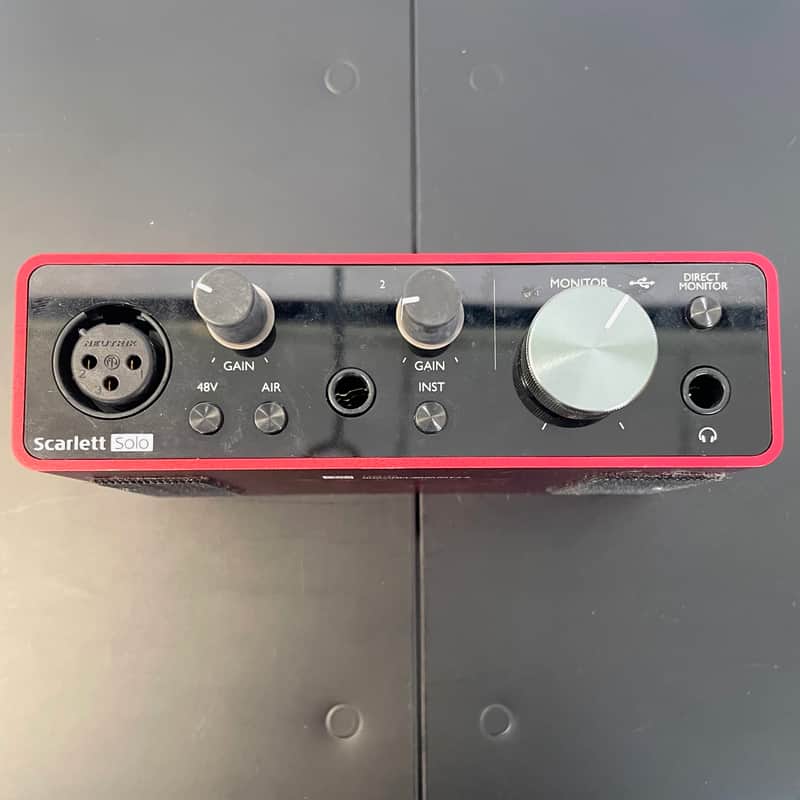 Focusrite Scarlett Solo 3rd Gen USB Audio Interface 2019 - Present - Red / Black image 1