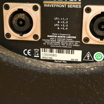 Martin Audio WS218X Dual 18" Passive Subwoofer Speaker System CG01ZPE *ASK FOR SHIPPING* image 11