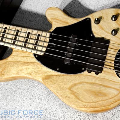 Lakland US Custom 55-94 Standard - Natural w/Roasted Birdseye Maple Neck, Birdseye Maple FB image 2