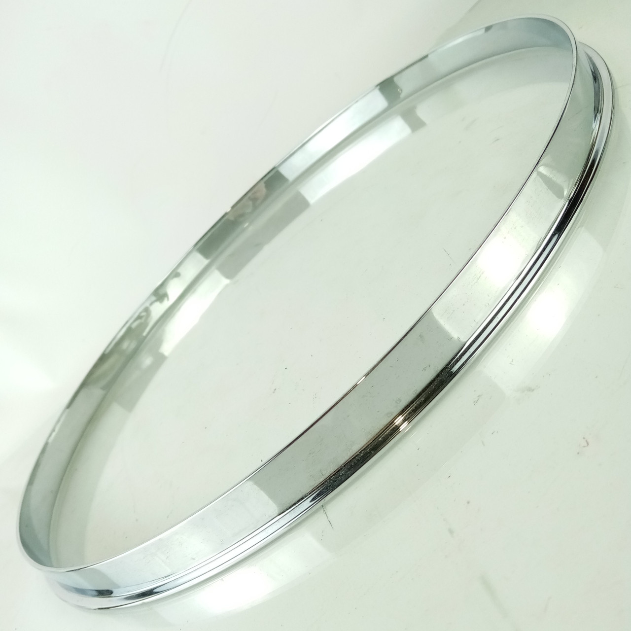 Slingerland 14" COB Single-Flange Snare/Floor Tom Drum Rim/Hoop Chrome-Brass USA — main photograph