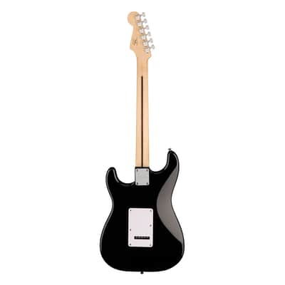 Used Squier Sonic Stratocaster Electric Guitar - Black w/ Maple FB image 8
