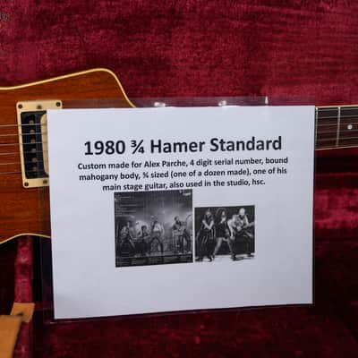 Hamer Custom Order Standard 3/4 Size Natural 1980 w/Hardshell Case image 11