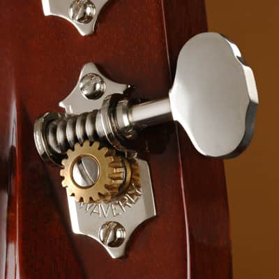 Waverly Guitar Tuners with Butterbean Knobs, for Solid Pegheads, Nickel, 3L/3R image 3