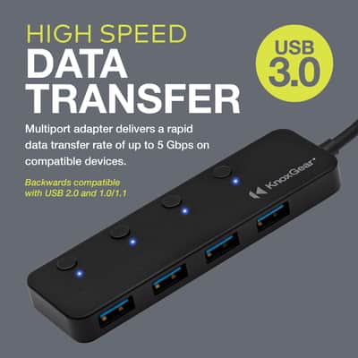 Knox Gear 4-Port USB 3.0 Hub image 10