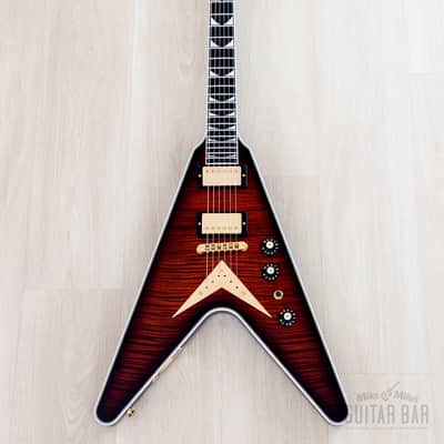 2022 Gibson Custom Shop Dave Mustaine Flying V EXP Limited Edition Red Amber Burst w/ Case, CoA, Tags image 2