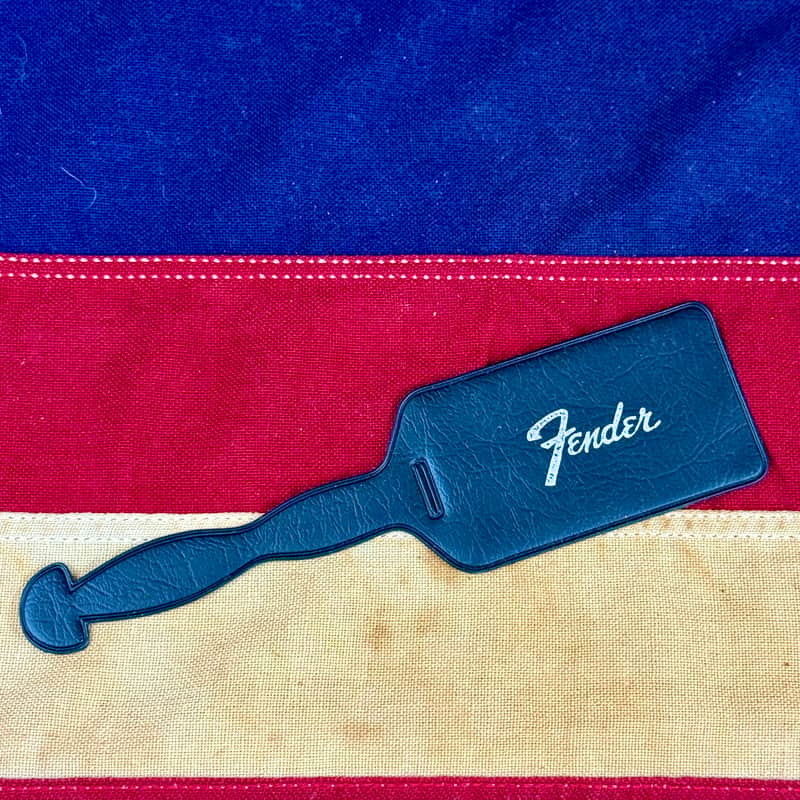 Vintage 1960's Fender Luggage-Case Tag Original Case Candy Circa 1966 image 1
