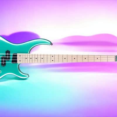 MTD Kingston Kingston LK4 Mystic Seafoam Gloss, Maple Fretboard image 3
