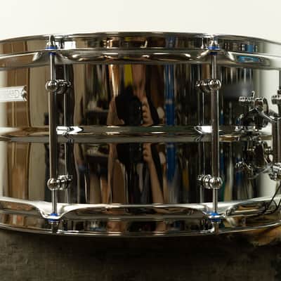 Standard Drum Co. 6.5x14 Regular Bead Chrome Over Brass Snare Drum image 2