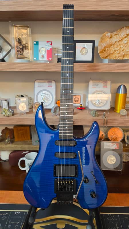 Steinberger GM4S Early 2000's - Blue flame top image 1