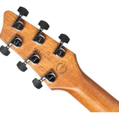 Godin XTSA Leaftop Electric Guitar - Trans Black - Open Box image 5