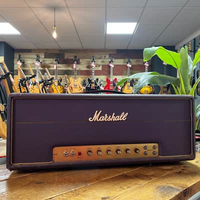 Marshall JMP 1959 Super Lead 2-Channel 100-Watt Guitar Amp Head 1973 Factory Purple Signed by Jim Marshall image 3