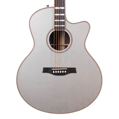 Godin Connaisseur MJ Satina RW A/E Guitar Mini-Jumbo - Gray - Open Box image 1