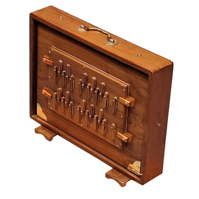 2 Octave Shruti Box Premium Teak Wood Indian Drone Instrument 440Hz image 11