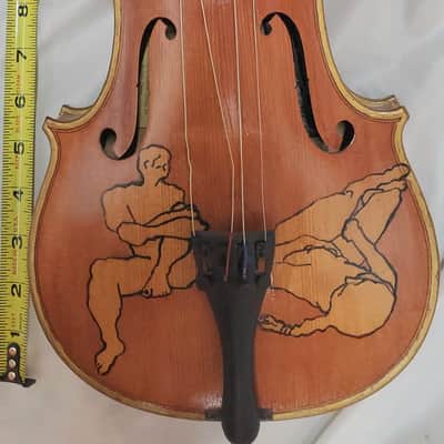 Folk Art Unusual Rare Samuel Eastman Viola 14" image 1