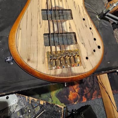 Ramsay: RMI RAMSAY: Vincent Bertolani Sonata VI signature model. 6 String bass guitar 2023 - ATLANTIC blue, Refinished in US 2024 image 9