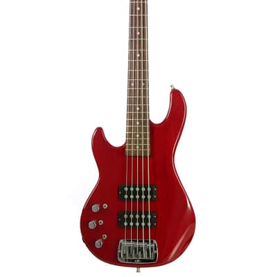Used G&L L-2500 Lefty 5-String Cherry Electric Bass image 2
