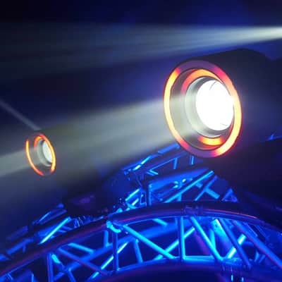 Blizzard Lighting Hypno Beam LED DMX DJ Stage Moving Head Lights 4 Pack w Bags image 3