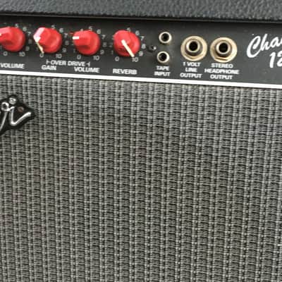 Vintage Fender Tube Champ 12 1987-1993 Rare Original Red Knob Guitar Amp Black Grey Tolex Original Print Ad Mint image 5