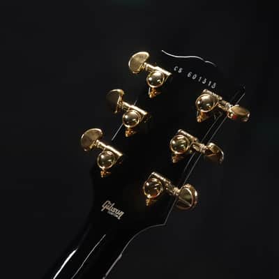 Gibson Custom Les Paul Custom Long Scale Electric Guitar - Ebony 313 image 8