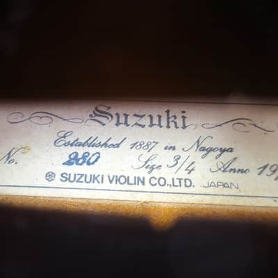 3/4 Suzuki Violin No. 280 (Intermediate), Nagoya, Japan - Full Outfit image 4