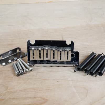 Fender American Deluxe Stratocaster Bridge 2006 2-Point Tremolo with Block Saddles USA w/ Springs, Claw, Posts, Screws image 1