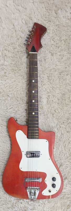 Vintage Kay Vanguard Single Pickup Solid Body Electric Guitar w/Case - 1960s image 1