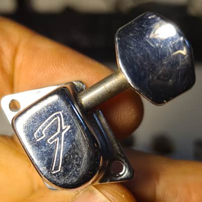 Vintage Fender F Tuners Set 1970s - Nickel image 2