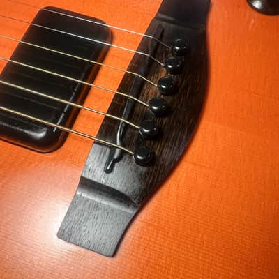 Fender American Acoustasonic Jazzmaster All-Mahogany, Ebony Fingerboard, Luthier Prepared image 19