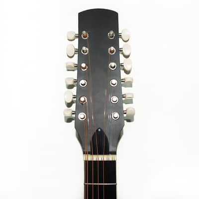 Brand New Acoustic Guitar 12 Strings made in Ukraine by Trembita Natural Wood Black Color Amazing Rich Sound! image 4